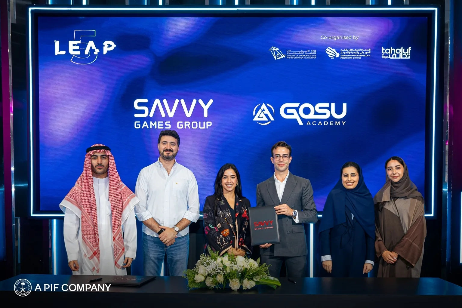 Gosu Academy and Savvy Games Group at their memorandum of understanding signing
